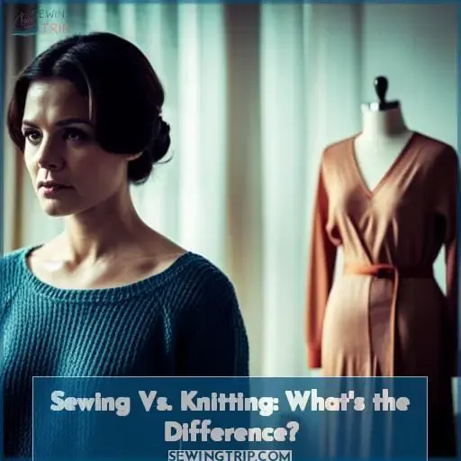 is knitting and sewing the same thing