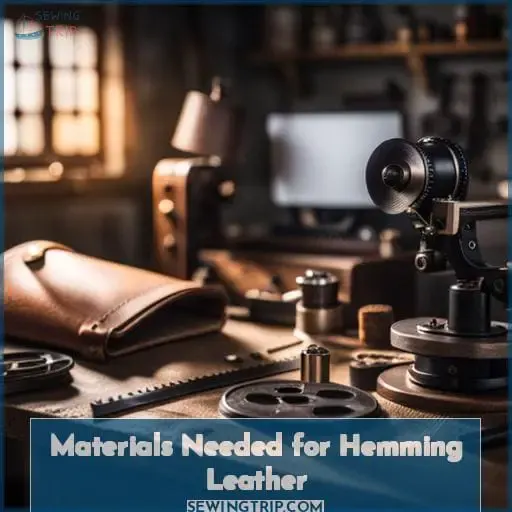 Materials Needed for Hemming Leather