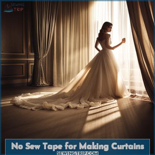 No Sew Tape for Making Curtains