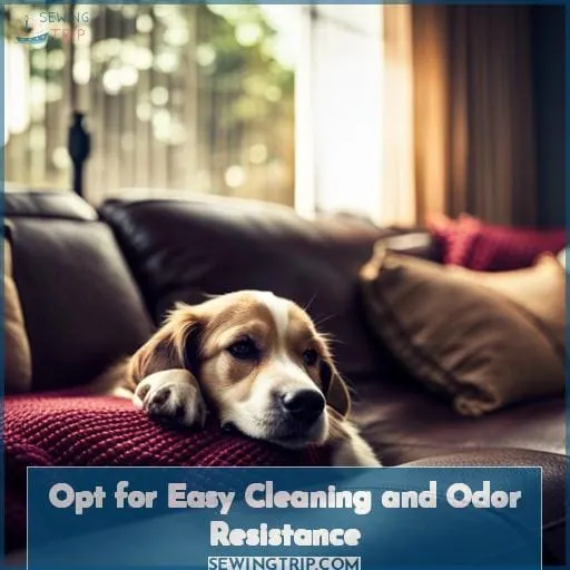 Opt for Easy Cleaning and Odor Resistance