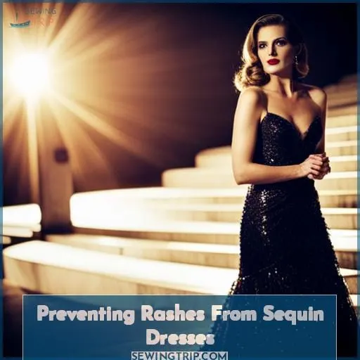 Preventing Rashes From Sequin Dresses