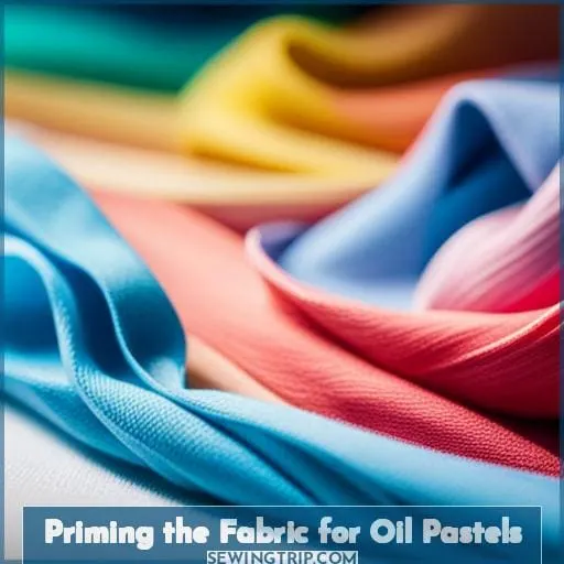 Priming the Fabric for Oil Pastels