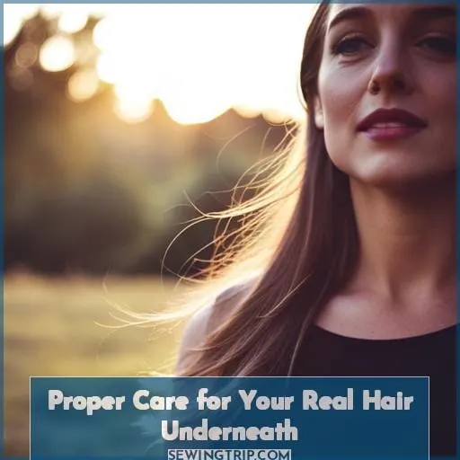 Proper Care for Your Real Hair Underneath