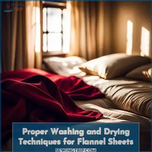Proper Washing and Drying Techniques for Flannel Sheets