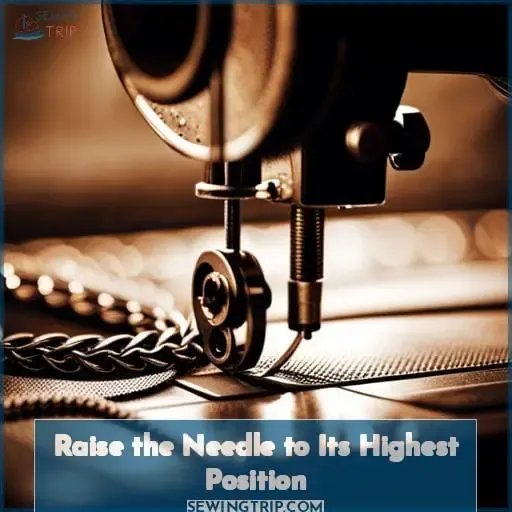 Raise the Needle to Its Highest Position