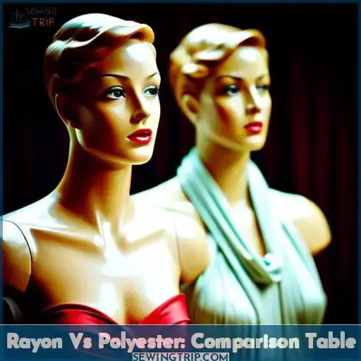 Rayon Vs Polyester: Comparison Table