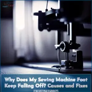 sewing machine foot falling off