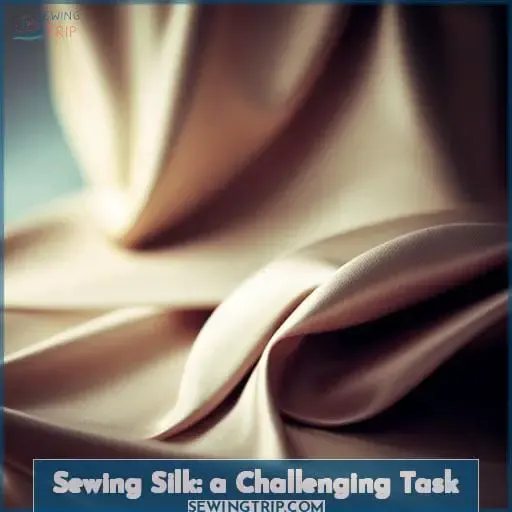 Sewing Silk: a Challenging Task