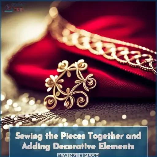 Sewing the Pieces Together and Adding Decorative Elements