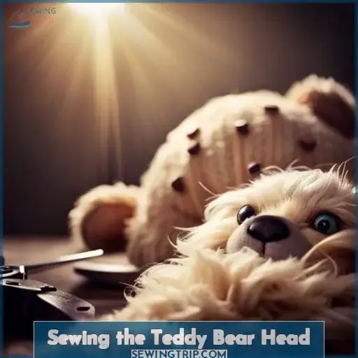 Sewing the Teddy Bear Head