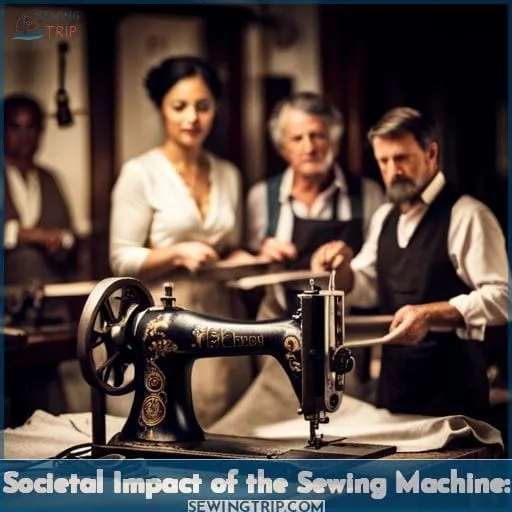 Societal Impact of the Sewing Machine: