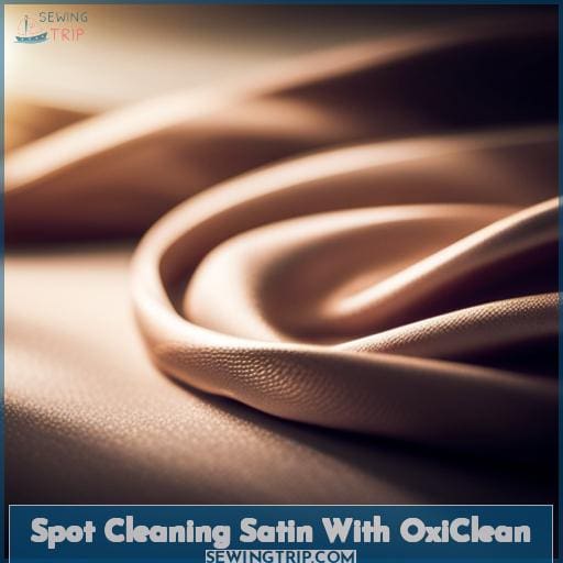 Spot Cleaning Satin With OxiClean