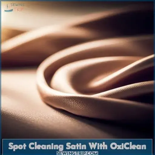 Spot Cleaning Satin With OxiClean