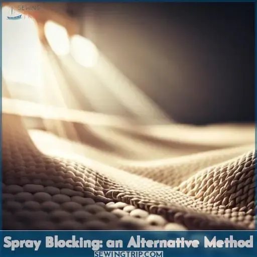 Spray Blocking: an Alternative Method