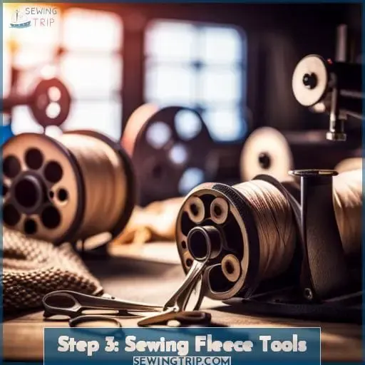 Step 3: Sewing Fleece Tools