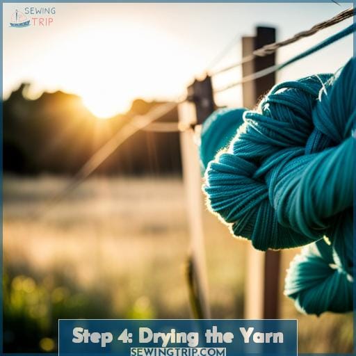 Step 4: Drying the Yarn
