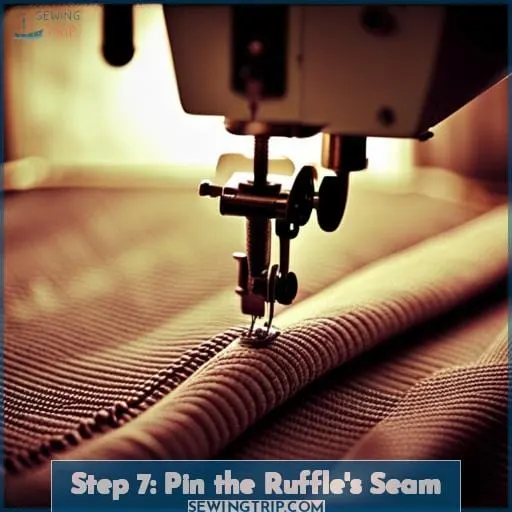 Step 7: Pin the Ruffle