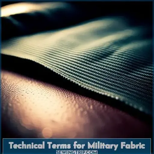 Technical Terms for Military Fabric