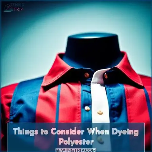 Things to Consider When Dyeing Polyester