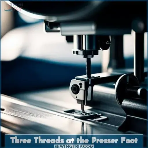 Three Threads at the Presser Foot