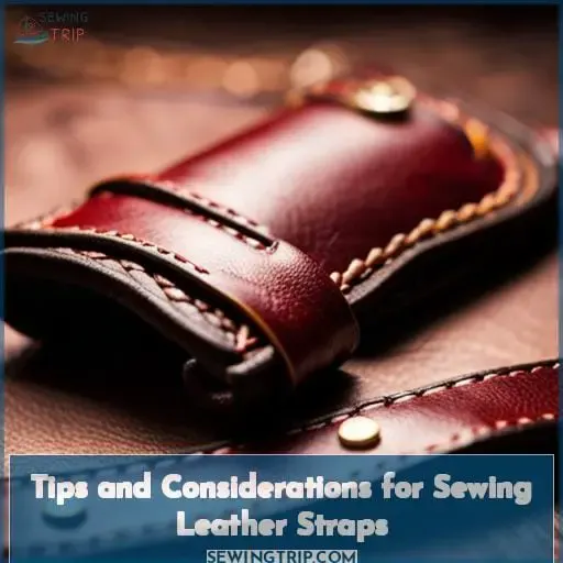 Tips and Considerations for Sewing Leather Straps