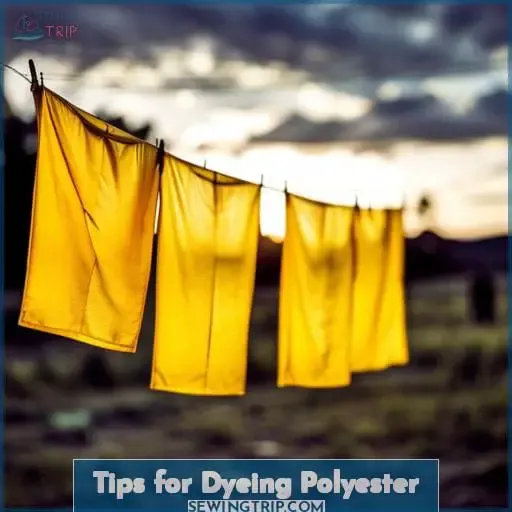 Tips for Dyeing Polyester