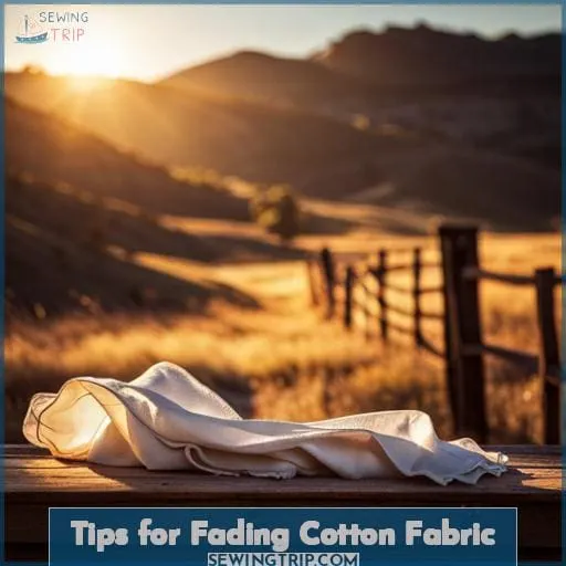 Tips for Fading Cotton Fabric