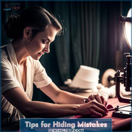 Tips for Hiding Mistakes