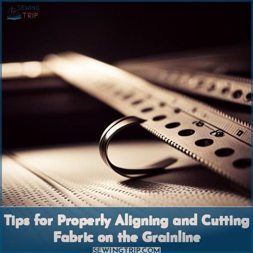 Tips for Properly Aligning and Cutting Fabric on the Grainline