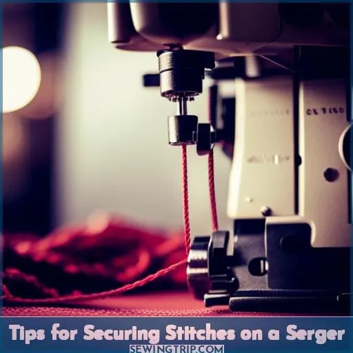 Tips for Securing Stitches on a Serger
