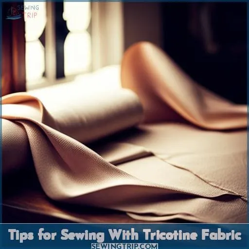 Tips for Sewing With Tricotine Fabric