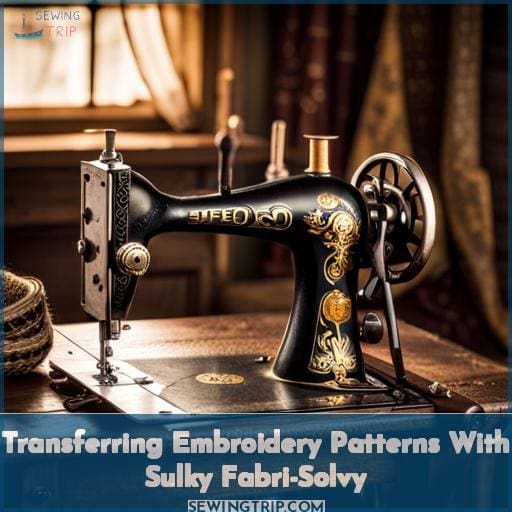 Transferring Embroidery Patterns With Sulky Fabri-Solvy