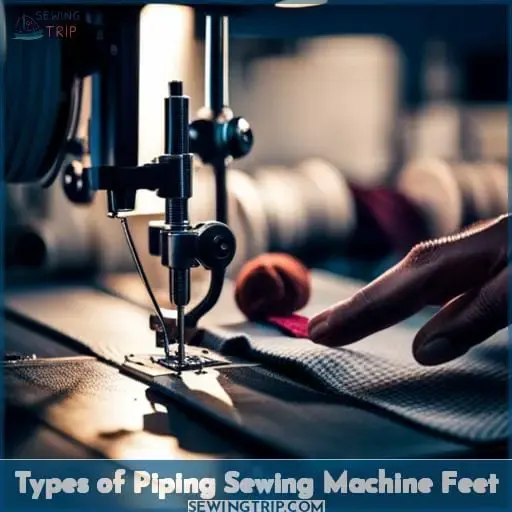 Types of Piping Sewing Machine Feet