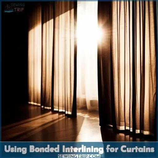 Using Bonded Interlining for Curtains