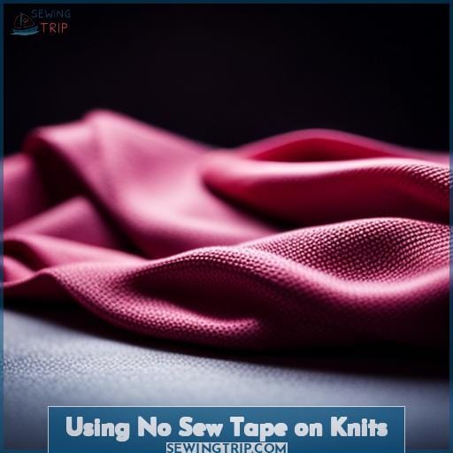 Using No Sew Tape on Knits