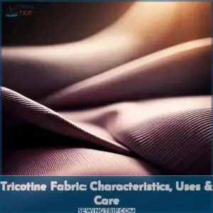 what is tricotine fabric