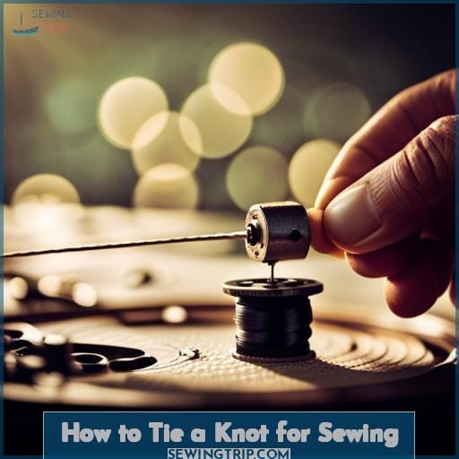 How to Tie a Knot for Sewing
