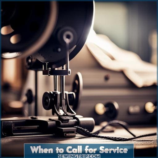 When to Call for Service When to Call for Service