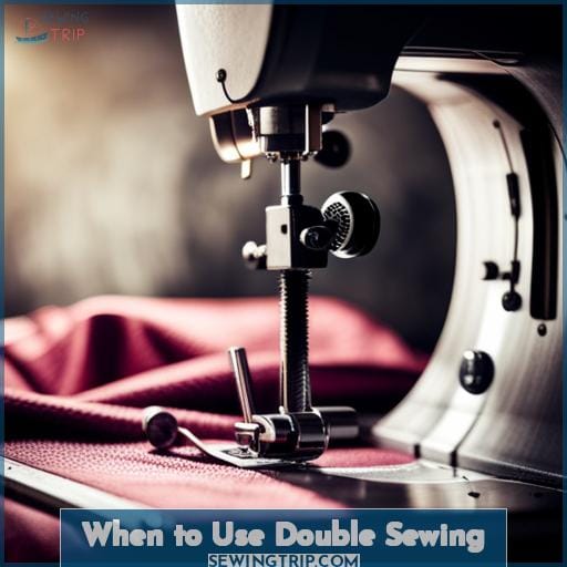 When to Use Double Sewing