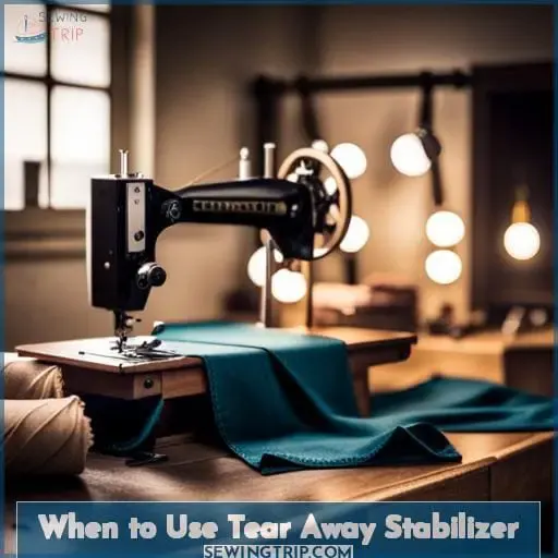 When to Use Tear Away Stabilizer