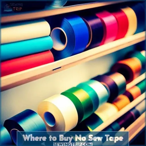 Where to Buy No Sew Tape