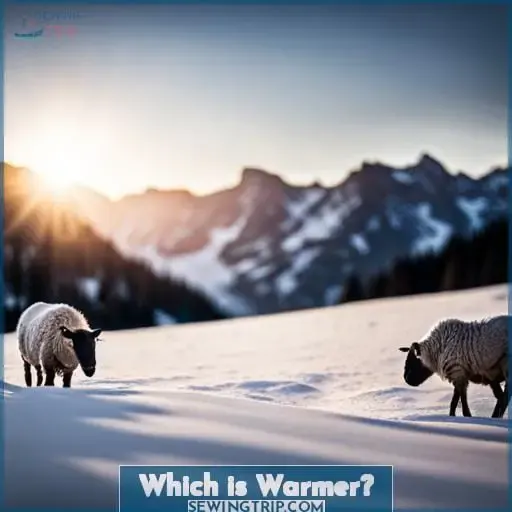 Which is Warmer