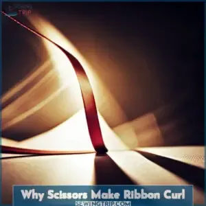 why scissors curl ribbon