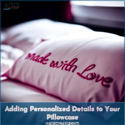 Adding Personalized Details to Your Pillowcase