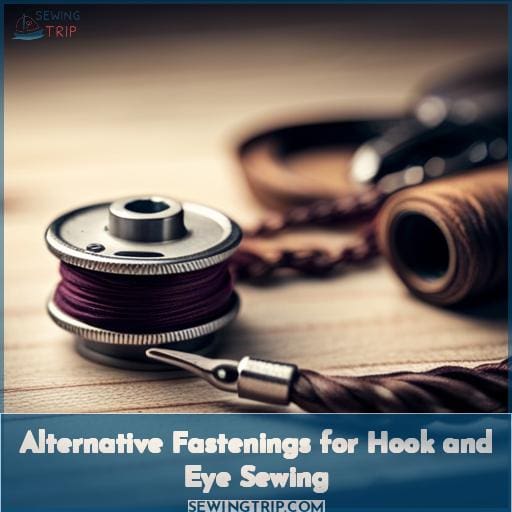 Alternative Fastenings for Hook and Eye Sewing