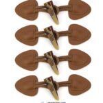 Chris.W Camel Leather Sew-On Toggles B07KZV8KYK