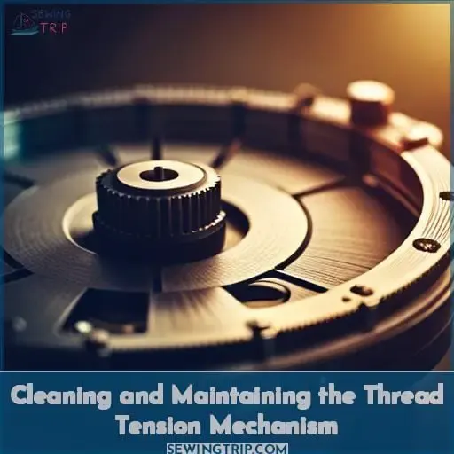 Cleaning and Maintaining the Thread Tension Mechanism