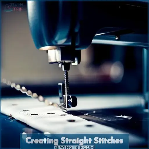 Creating Straight Stitches