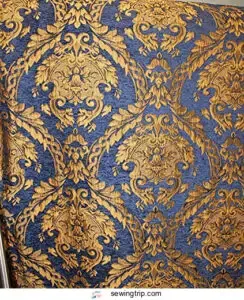 Damask Tapestry Chenille Fabric -