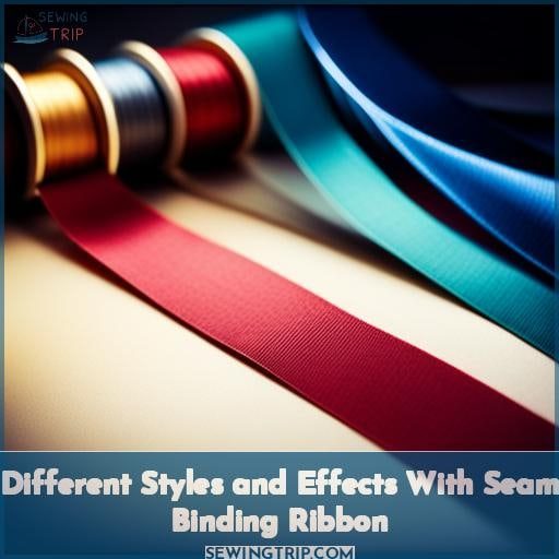 Different Styles and Effects With Seam Binding Ribbon